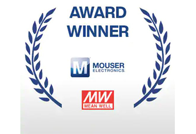 Mouser Electronics Named MEAN WELL Distributor of the Year