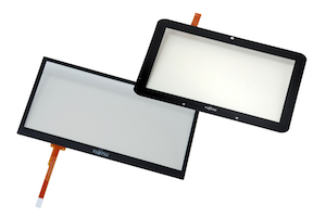 Fujitsu Resistive Touch Panels Require 50% Less Input Force