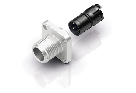 binder Rectangular Flange Connectors Offer Latching, Multi-Position A-Coding