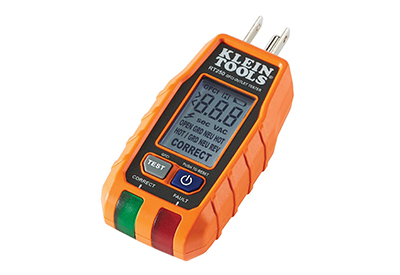 Klein Tools Launches GFCI Receptacle Tester with LCD