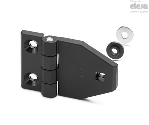 Elesa launches SUPER-Technopolymer Hinges for Mounting on Glass or Panels