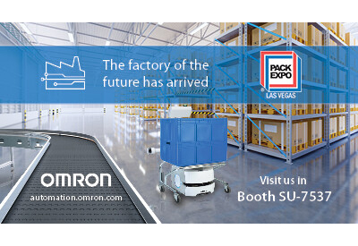 Omron Brings Working Warehouse and Production Facility to PACK EXPO 2021, Showcasing Smart Automation in Connected Environment