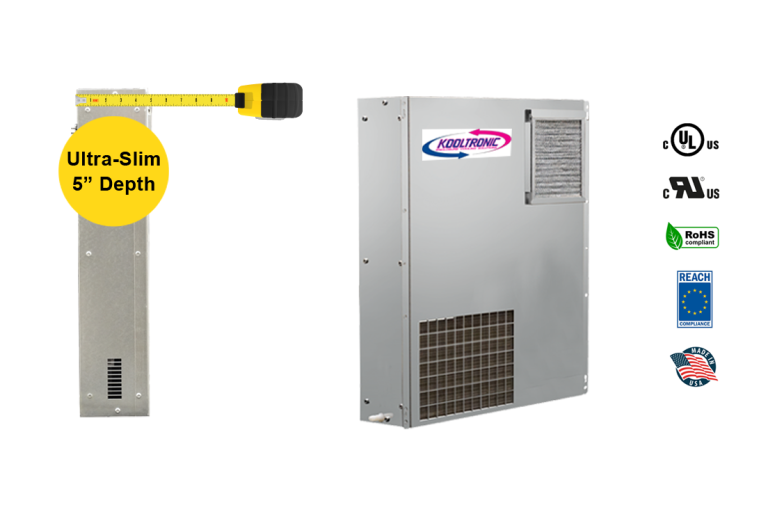 Kooltronic Develops Ultra-Slim Depth Enclosure Air Conditioners