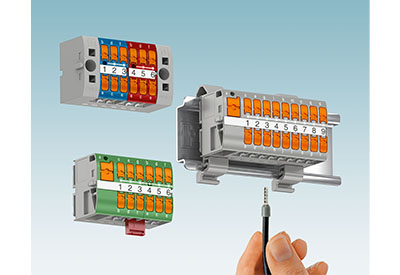 Phoenix Contact: Compact Modular Distribution Blocks With Lateral Push-in Connection