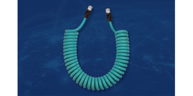 Stewart Connector: M12 X-Code & RJ45 Addition of Coiled Industrial Cable Assemblies