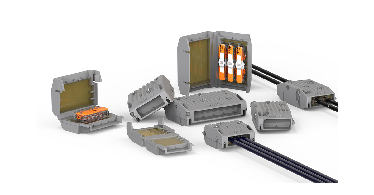WAGO 207 Series Gelbox Connectors for Moisture Protection Panel