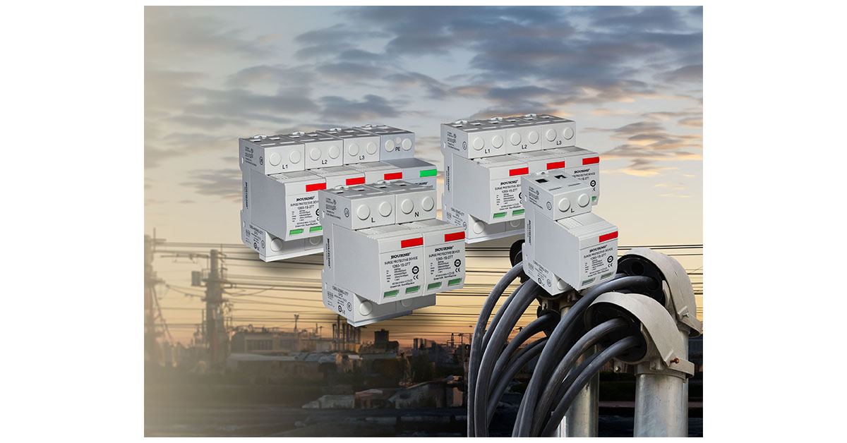 Bourns: Model 1260 Series DIN-Rail Pluggable Surge Protective Devices Designed for High-risk Electrical Service Entrance and Branch Panels