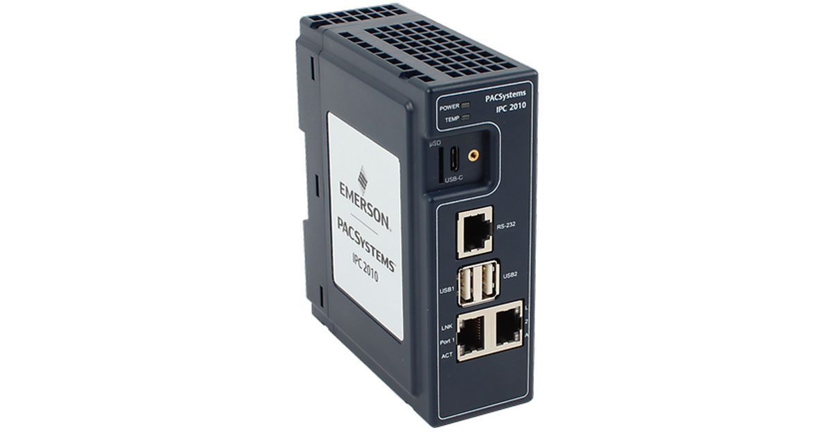 Emerson: New PACSystems IPC 2010 Compact PC Built to Connect Industrial ...