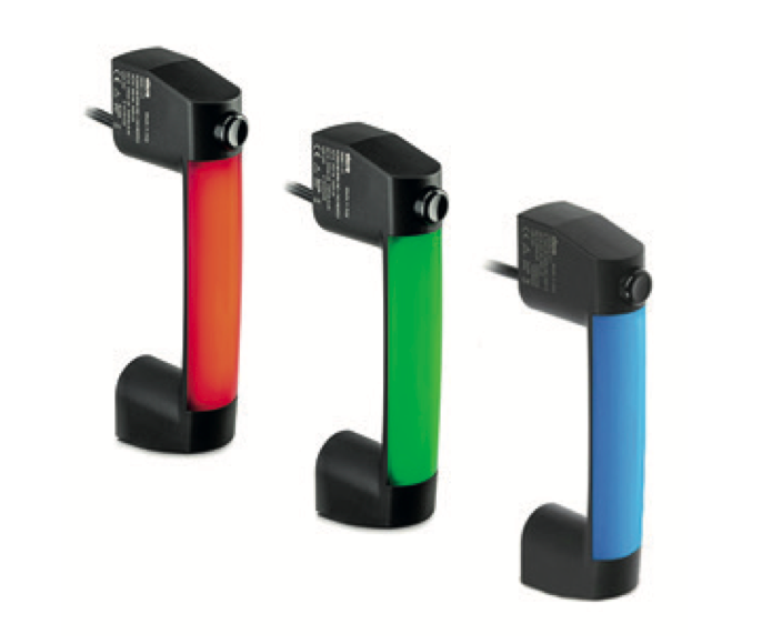 Elesa: Handles with Monostable Switch and LED Indicator Light