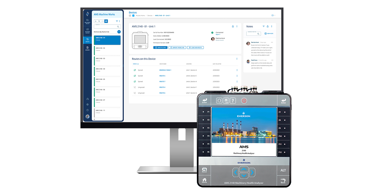 Emerson: AMS Machine Works Version 1.8 Asset Management Software Unifies Equipment Reliability Data in a Secure, Easy-to-Use, Integrated Platform