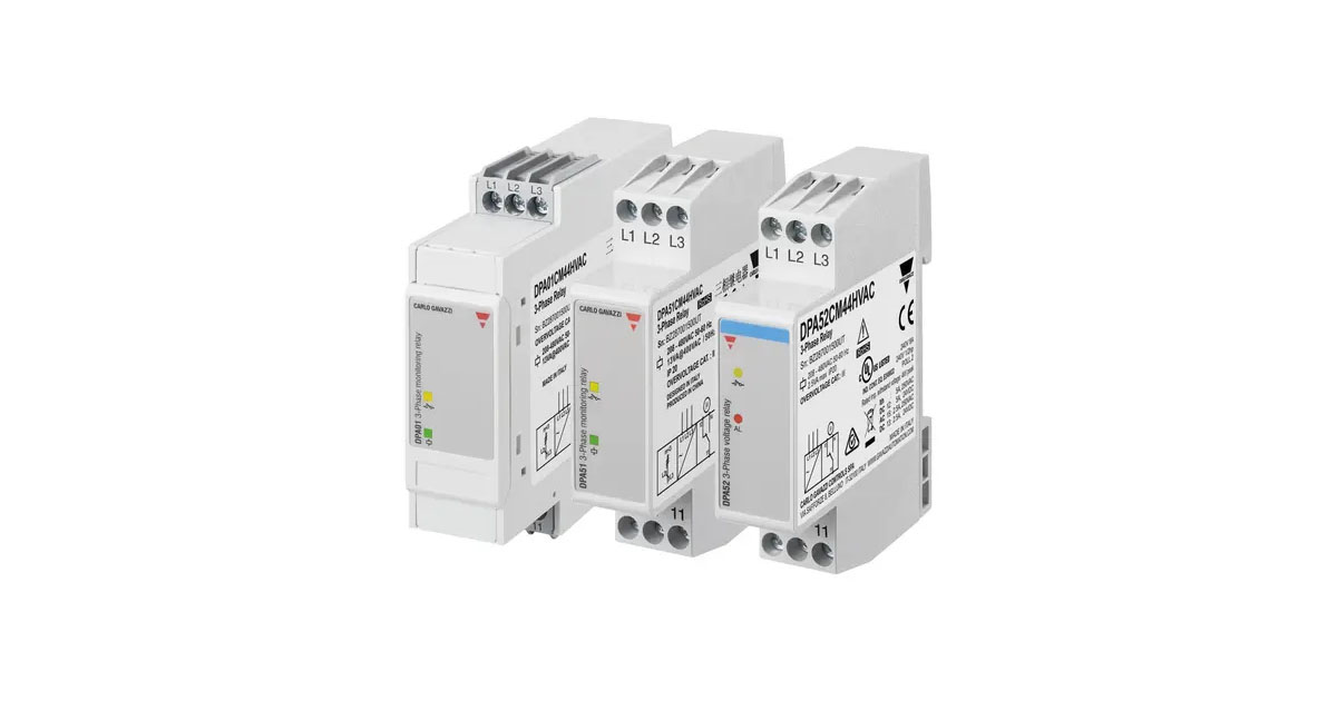 Carlo Gavazzi: New DPA 3-Phase Voltage Monitoring Relays for HVAC Systems Using Low-GWP Refrigerants