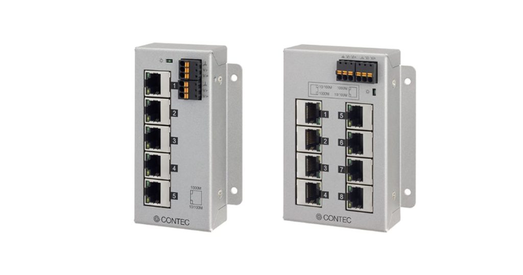 CONTEC: SH-9005FT and SH-9008FT Industrial Switching Hubs