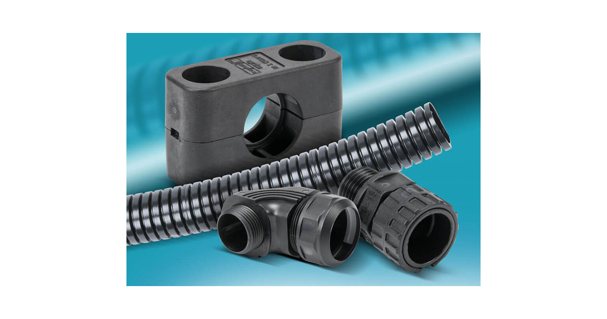 AutomationDirect: Murrplastik EW-PAB & EW-PRF Solid Corrugated Tubing & Fittings