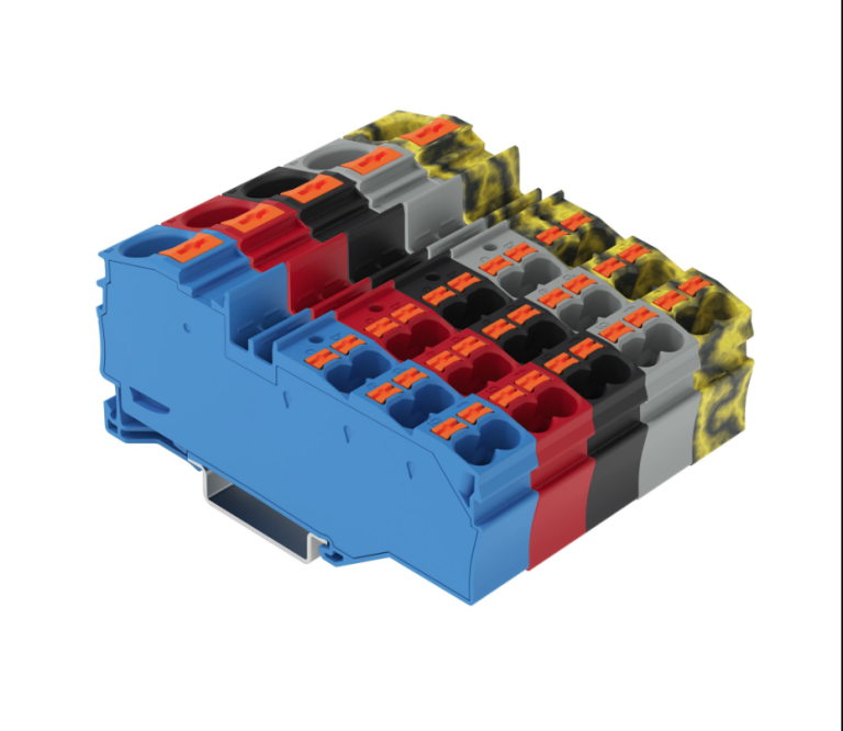 WAGO TOPJOB® S family push-in wire rail mount terminal block