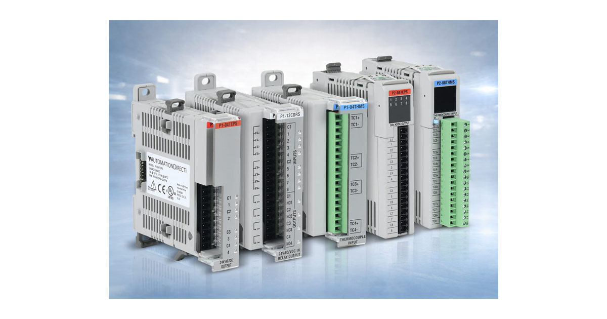 AutomationDirect: New Modules Added to Productivity1000 and Productivity2000 Series Relay and Temperature I/O Families