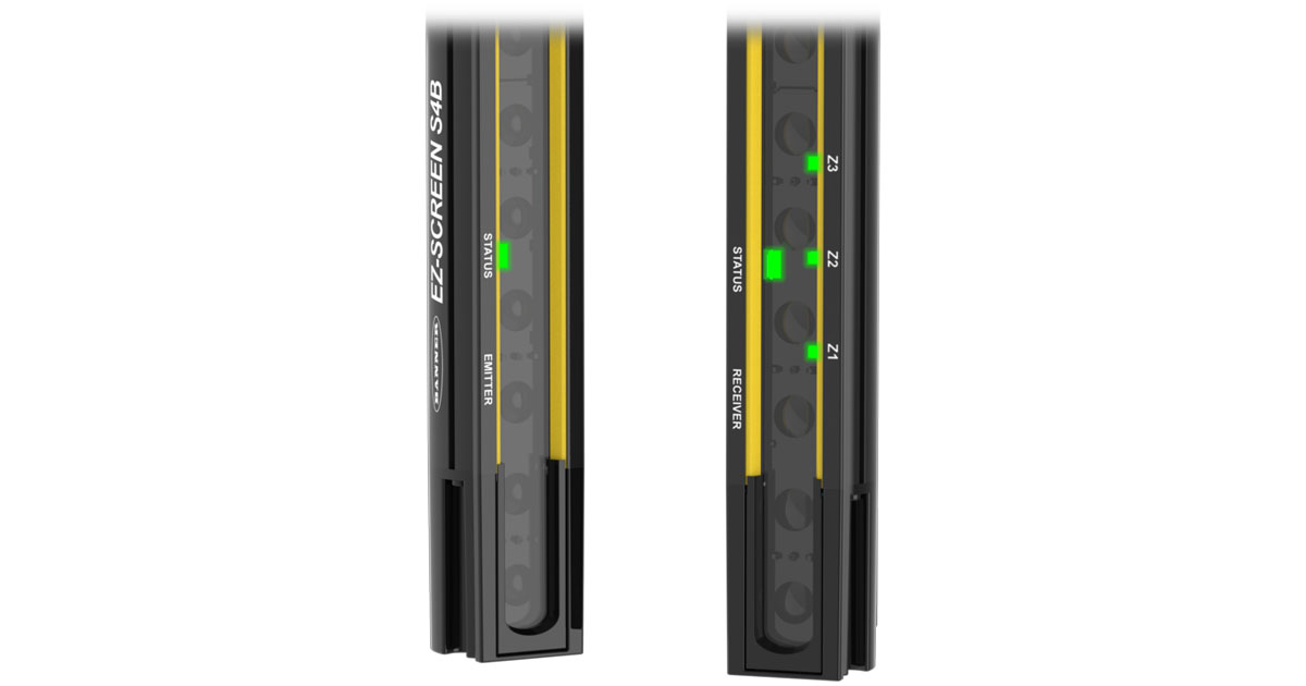 Banner Engineering: S4B Safety Light Curtains 14 mm Detection Resolution in More Lengths