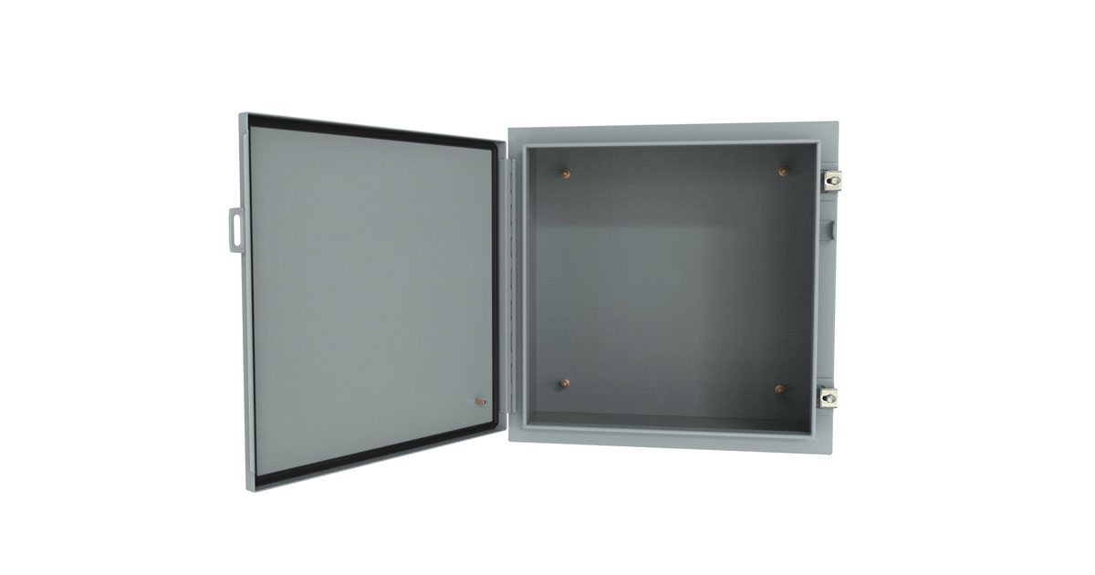 Hammond Manufacturing: 1418LP Series Type 4/12 Mild Steel Wallmount Enclosure – Less Panel