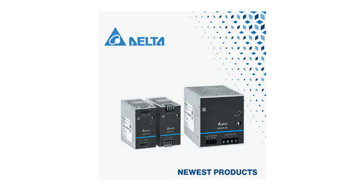 Mouser: Delta Electronics Force-GT 48V 3-Phase DIN Rail Power Supplies for Automotive, Smart, and Robotics Applications