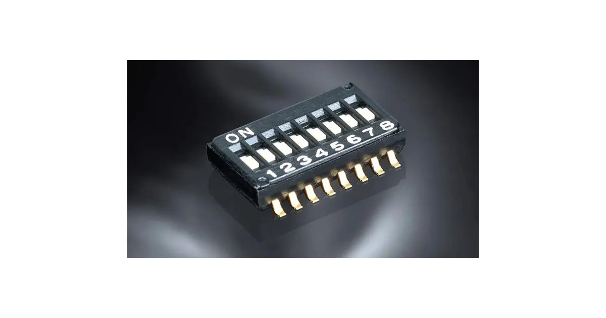 SCHURTER: DTCD & DTCJ SMT Half Pitch DIP Switches for Space-Critical Applications