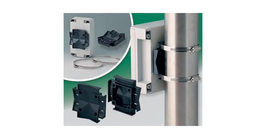 OKW: New Pole/Mast Bracket for Enclosures In Harsh Industrial/Outdoor Locations pbus 88 okw polemastbracketharshindustrial 1200