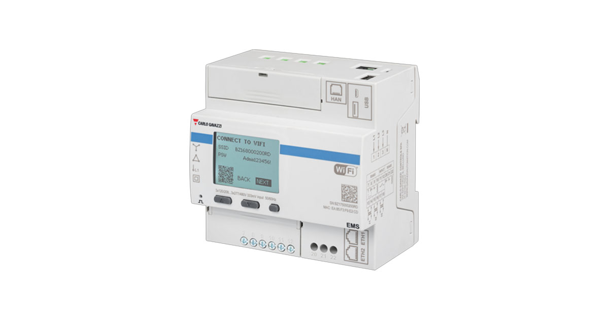 Mouser: Carlo Gavazzi EMS Energy Management System Provides Integrated Solution for Energy Monitoring and Control Mouser: Carlo Gavazzi EMS Energy Management System Provides Integrated Solution for Energy Monitoring and Control