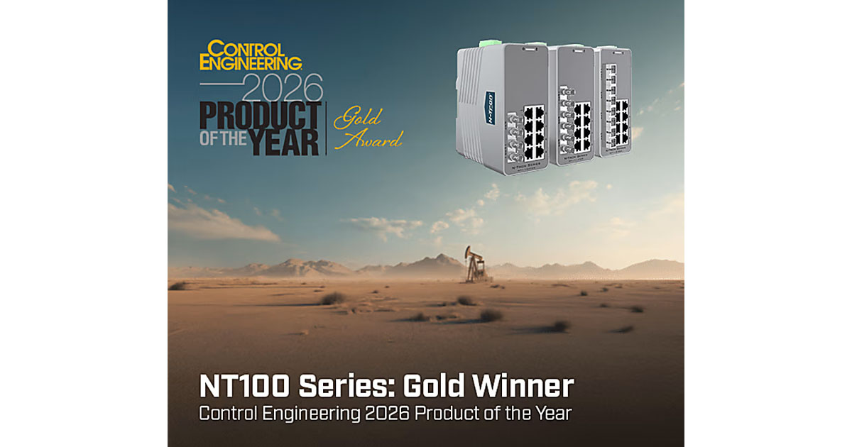 N-Tron's NT100 Series Named Gold Winner Control Engineering 2026 Product of the Year Awards N-Tron’s NT100 Series Named Gold Winner Control Engineering 2026 Product of the Year Awards