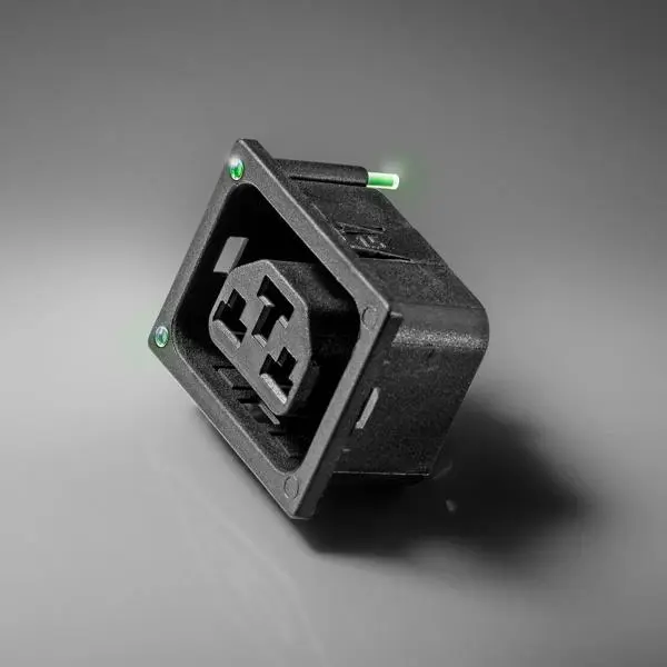 SCHURTER Launches 4763 IEC Appliance Combi-Outlet Type F/J for Smart PDUs webimage 4763 black pr
