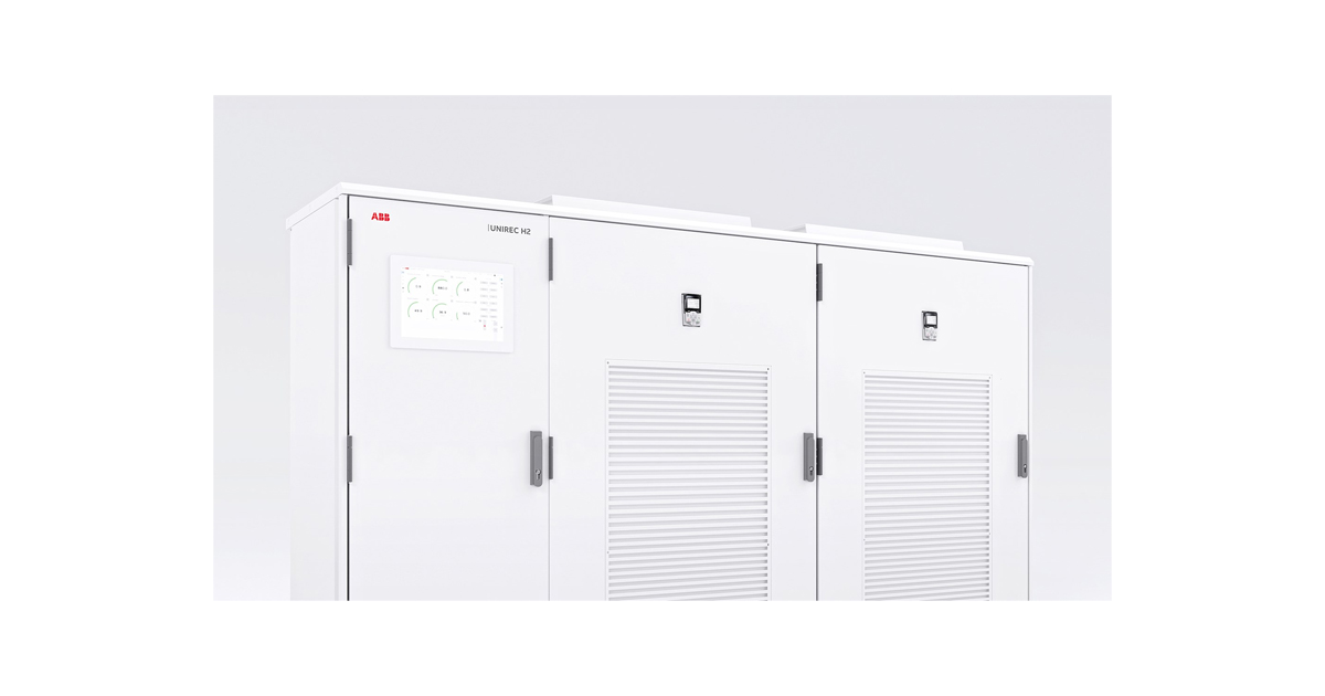 ABB: UNIREC H2 High-Efficiency Rectifier to Help Reduce Green Hydrogen Power Costs ABB: UNIREC H2 High-Efficiency Rectifier to Help Reduce Green Hydrogen Power Costs